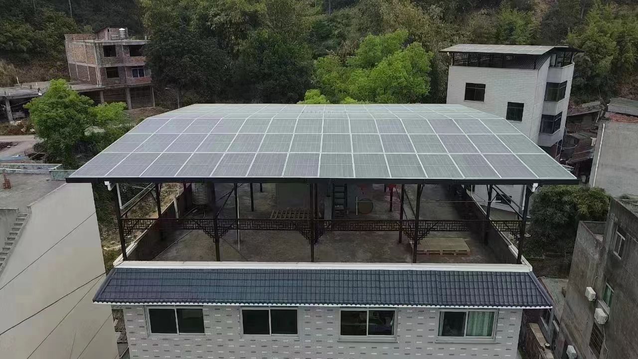 襄垣15kw+10kwh自建别墅家庭光伏储能系统